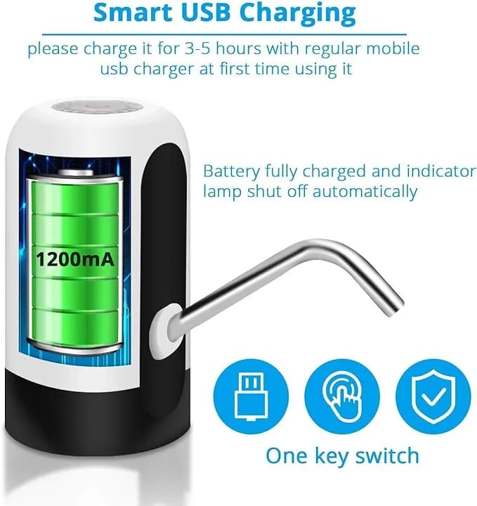 💧 Rechargeable Automatic Water Dispenser – USB Electric Pump