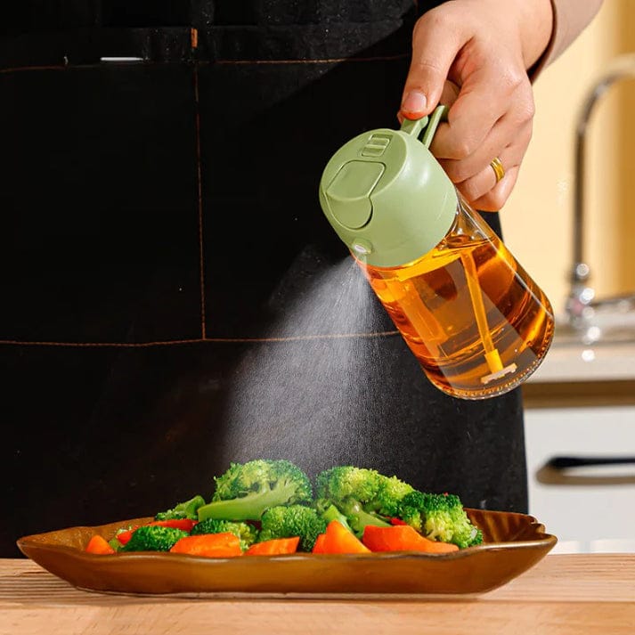 Premium Oil Spray Bottle – Fine Mist Dispenser for Cooking, Air Frying, and Grilling