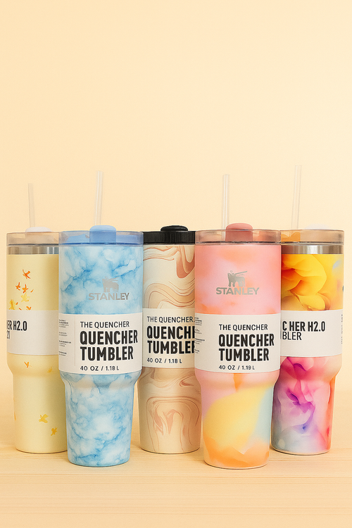✨ Stanley The Quencher Tumbler – 40oz (1.18L) | A Splash of Color &amp; Hydration ✨